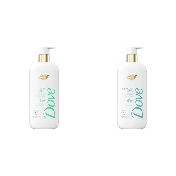 Dove Dove Body Wash Acne Clear 1% salicylic acid - Back View - for Sale in Kenya