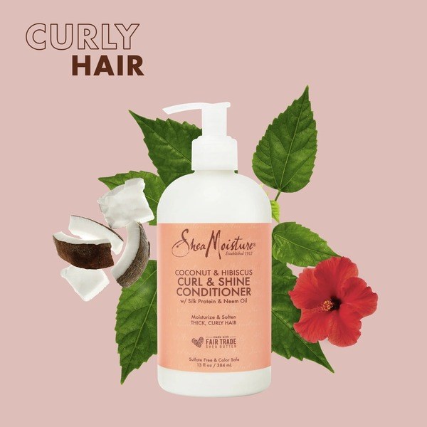 Shea Moisture SheaMoisture Coconut Hibiscus Conditioner Curl Shine Silicone - Back View - for Sale in Kenya