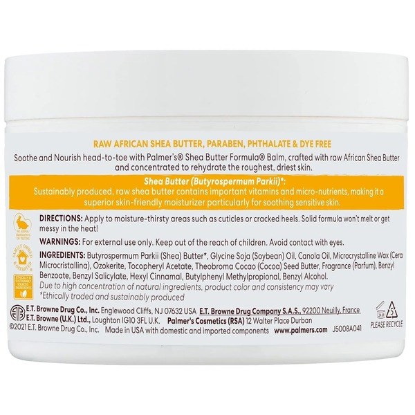 Palmer's Palmer’s Shea Butter Formula Raw African Shea Butter Balm - Ingredients View - for Sale in Kenya