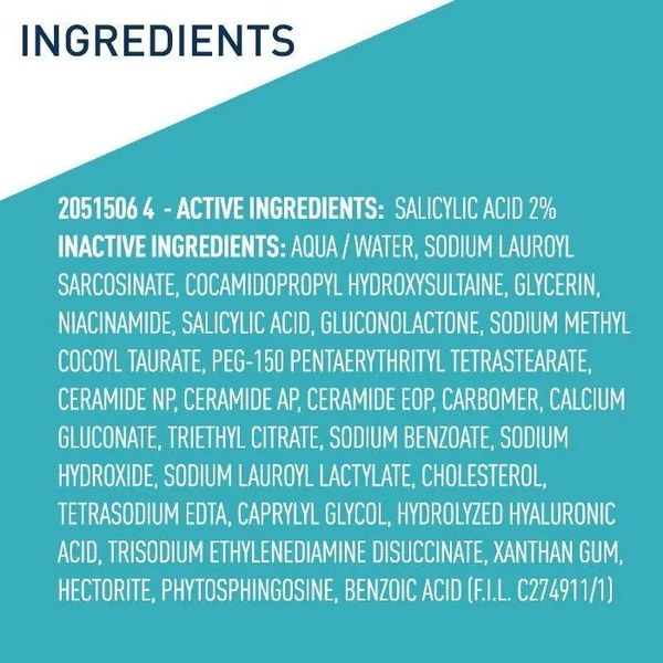 Cerave Cerave Acne Control Cleanser - Ingredients View - for Sale in Kenya