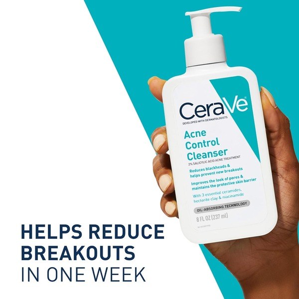 CeraVe CeraVe Acne Control Cleanser, 2% Salicylic Acid 473 ml - Angle View - for Sale in Kenya