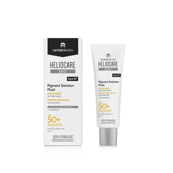 CANTABRIA LABS Heliocare 360° Pigment Solution Fluid SPF50+ Ultraligero 50 Ml - Front View - for Sale in Kenya
