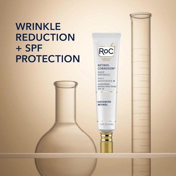 RoC RoC Retinol Correxion Deep Wrinkle Daily Face Moisturizer with Sunscreen SPF 30 - Back View - for Sale in Kenya