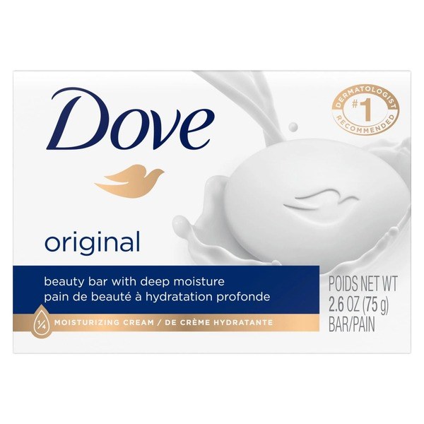 Dove Dove Original Deep Moisture Beauty Bar for Dry Skin, 2.6 oz - Front View - for Sale in Kenya