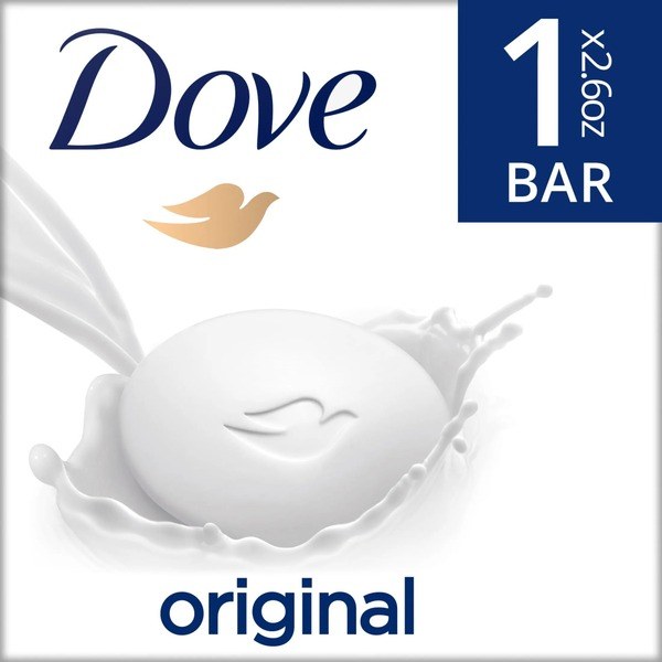 Dove Dove Original Deep Moisture Beauty Bar for Dry Skin, 2.6 oz - Back View - for Sale in Kenya