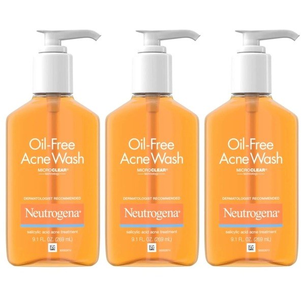 Neutrogena Neutrogena Acne Oil-Free Facial Cleanser + Salicylic Acid - Back View - for Sale in Kenya