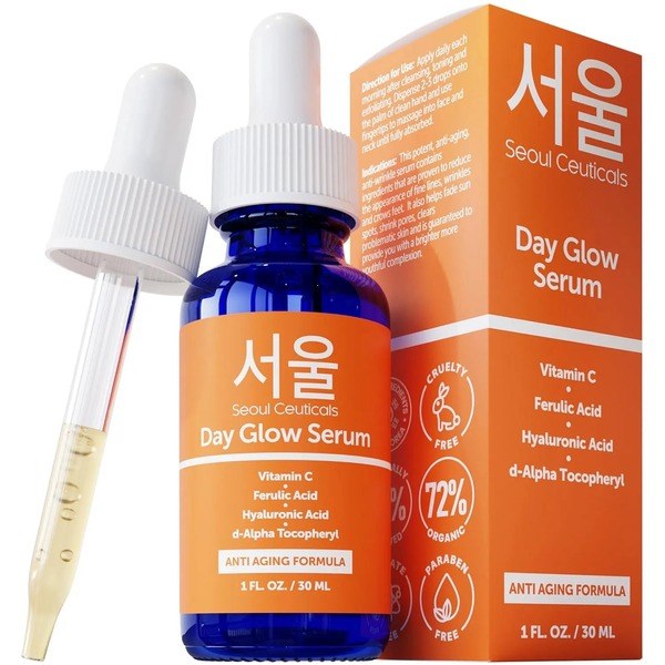 SeoulCeuticals Korean Skin Care 20% Vitamin C Hyaluronic Acid Serum - Front View - for Sale in Kenya