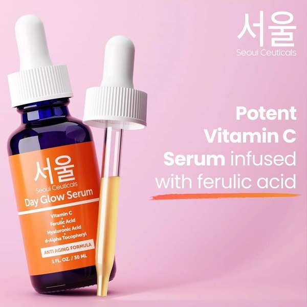 SeoulCeuticals Korean Skin Care 20% Vitamin C Hyaluronic Acid Serum - Back View - for Sale in Kenya