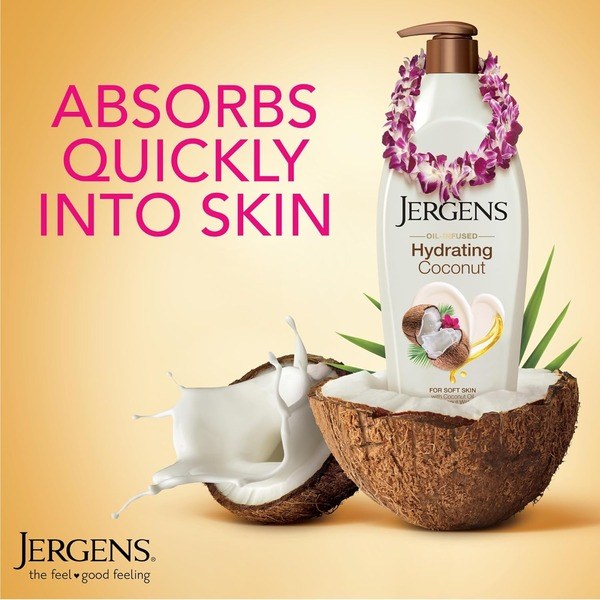 Jergens Jergens Hydrating Coconut Body Lotion 496 ml - Back View - for Sale in Kenya