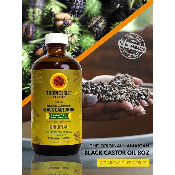 Tropical Isle Jamaican Black Castor Oil in Kenya - Angle View - for Sale in Kenya