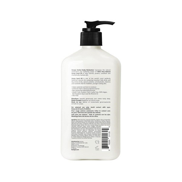 Hempz Hempz Original Natural Hemp Seed Oil Body Moisturizer - Back View - for Sale in Kenya