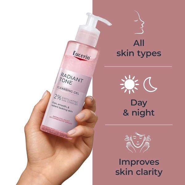 Eucerin Eucerin Radiant Tone Face Cleanser Gel with 2% Exfoliating AHA Complex - Ingredients View - for Sale in Kenya
