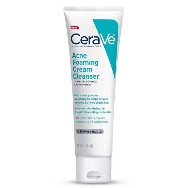 Cerave Cerave Acne Foaming Cream Cleanser 4% Benzoyl Peroxide - Supplement Product Image in Kenya