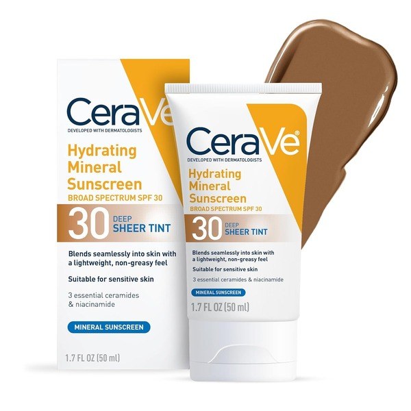 CeraVe CeraVe Hydrating Mineral Sunscreen SPF 30 with Sheer Tint, Medium - Ingredients View - for Sale in Kenya