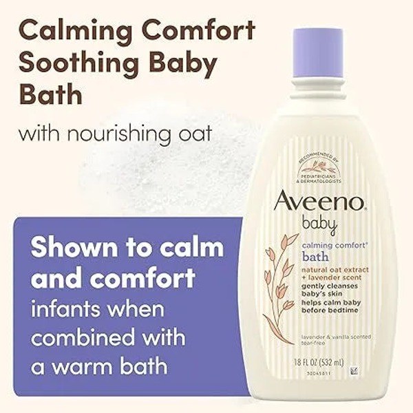 Aveeno Aveeno Baby Calming Comfort Bath Wash - Back View - for Sale in Kenya