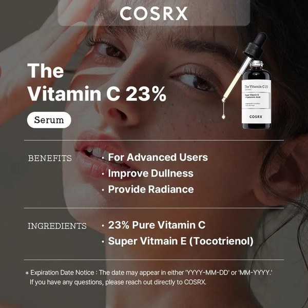 COSRX COSRX Pure Vitamin C 23% Serum with Vitamin E & Hyaluronic Acid - Back View - for Sale in Kenya