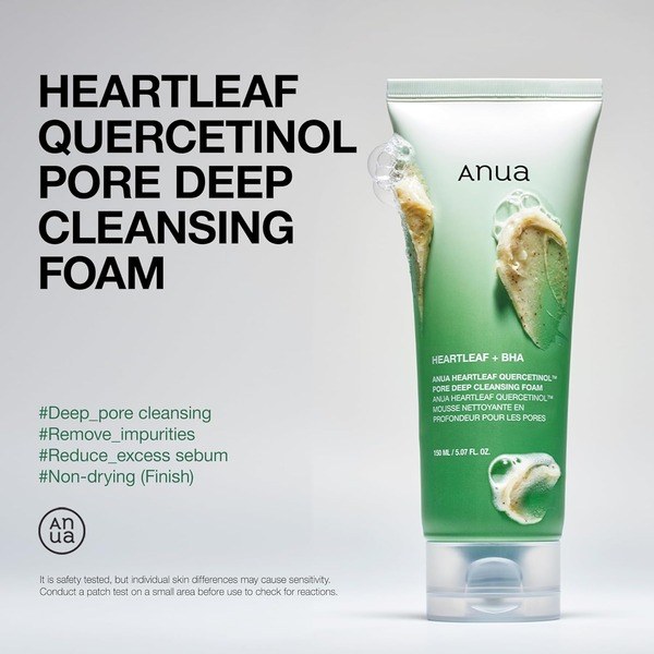ANUA ANUA Heartleaf Quercetinol Pore Deep Cleansing Foam - Ingredients View - for Sale in Kenya
