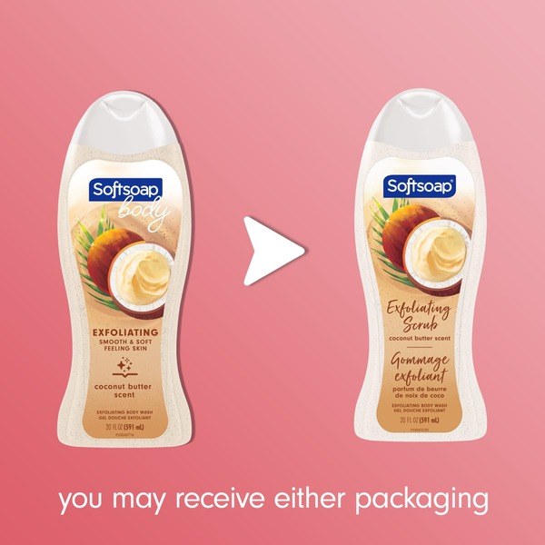 Softsoap Softsoap Exfoliating Body scrub, Coconut Butter - Back View - for Sale in Kenya