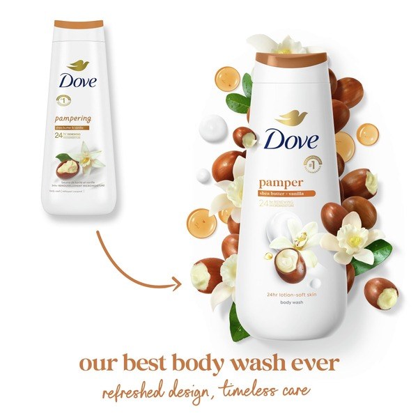 Dove Dove Pampering Body Wash - Ingredients View - for Sale in Kenya