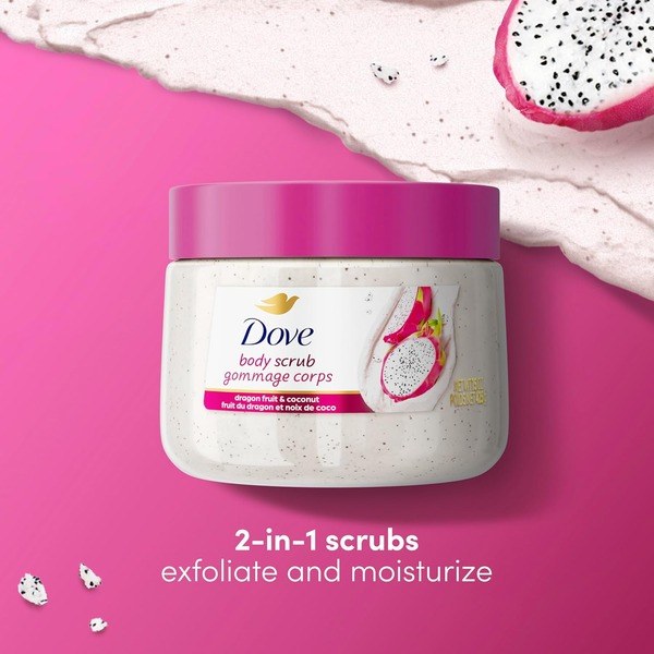 Dove Dove Body Scrub Dragon Fruit & Coconut Cream - Ingredients View - for Sale in Kenya