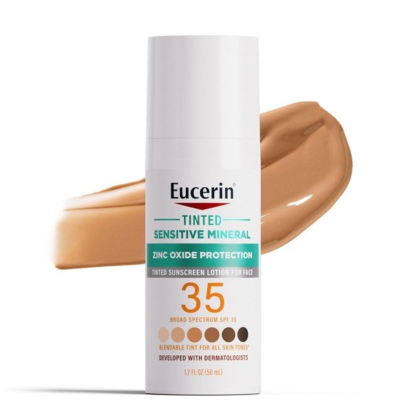 Eucerin Eucerin Sun Tinted Sensitive Mineral Face Sunscreen Lotion SPF 35 - Front View - for Sale in Kenya