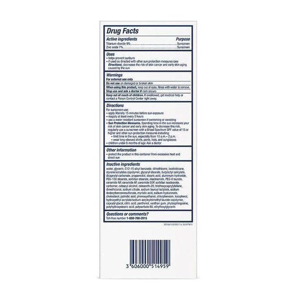 Cerave Cerave SPF 50 Hydrating Mineral Sunscreen for Face - Ingredients View - for Sale in Kenya