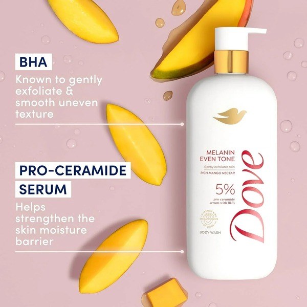Dove Dove Exfoliating Body Wash Melanin Even Tone - Angle View - for Sale in Kenya