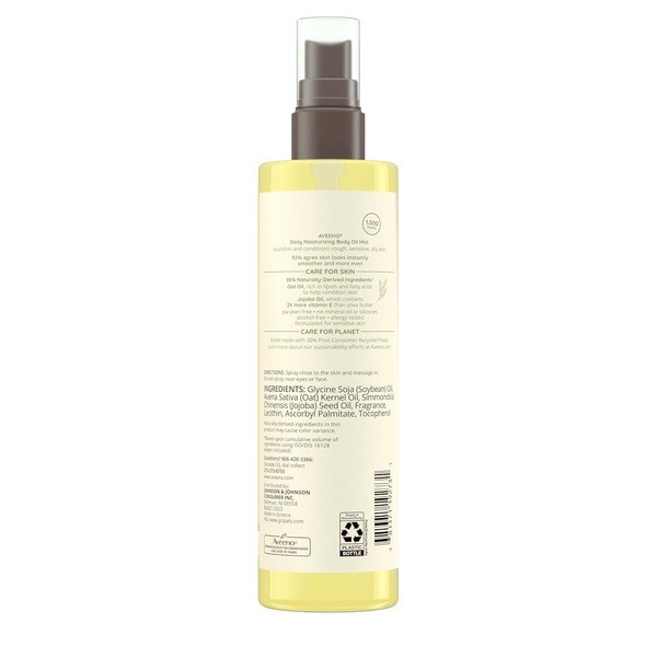 Aveeno Aveeno Daily Moisturizing Dry Body Oil - Back View - for Sale in Kenya