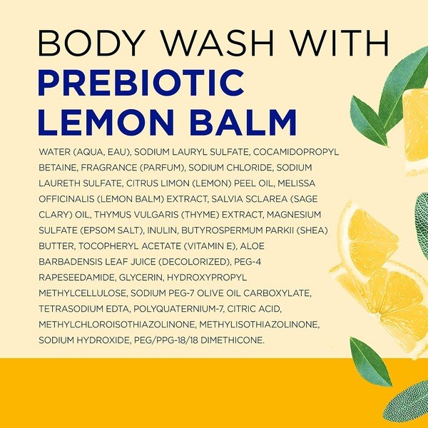 Dr Teal's Dr Teal's Body Wash with Pure Epsom Salt, with Prebiotic Lemon Balm & Sage, 24 fl oz - Ingredients View - for Sale in Kenya