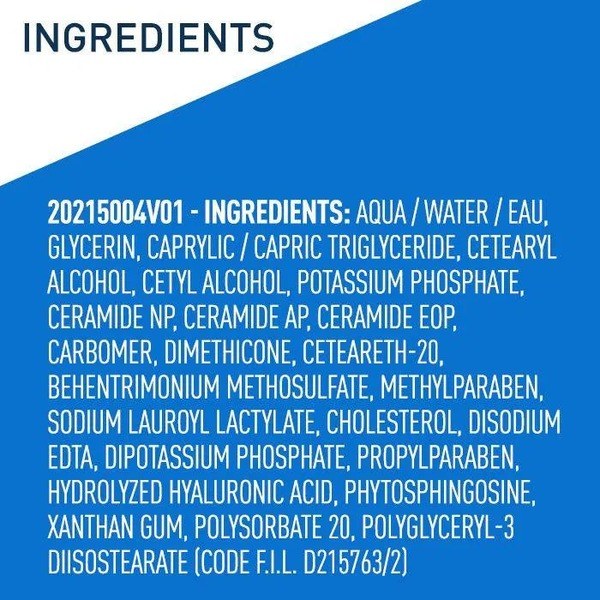 Cerave CeraVe Daily Moisturizing Lotion for Dry Skin - Ingredients View - for Sale in Kenya