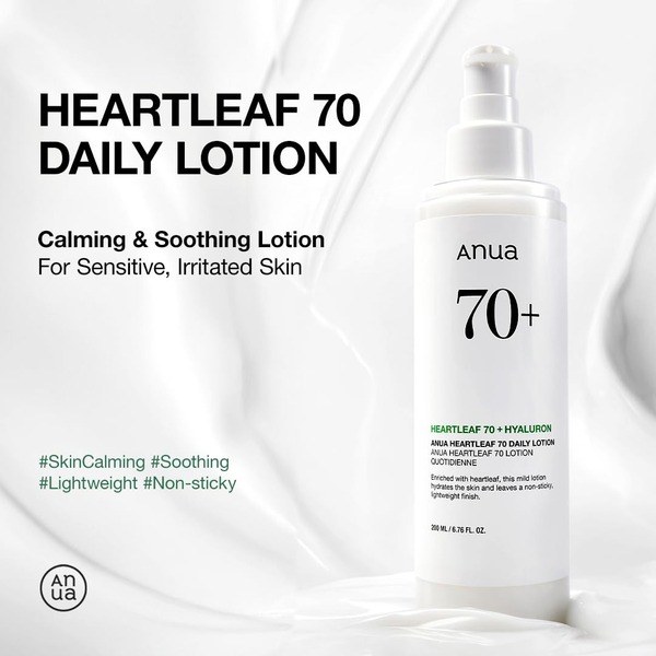 ANUA Anua Heartleaf Daily Lotion Face Moisturizer with Hyaluronic Acid - Back View - for Sale in Kenya