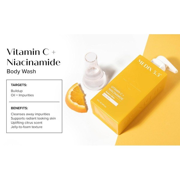 Medix 5.5 Medix 5.5 Radiant Glow Vitamin C Body Wash W/Niacinamide - Back View - for Sale in Kenya