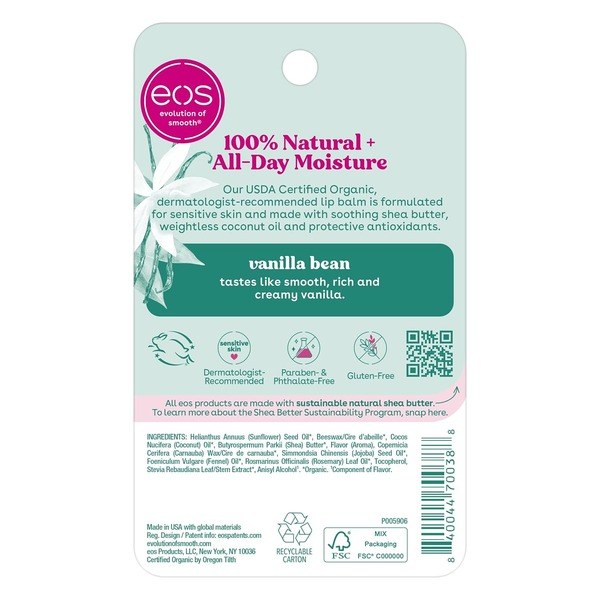 eos eos 100% Natural & Organic Lip Balm Sphere - Back View - for Sale in Kenya