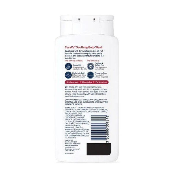 Cerave CeraVe Soothing Body Wash - Back View - for Sale in Kenya