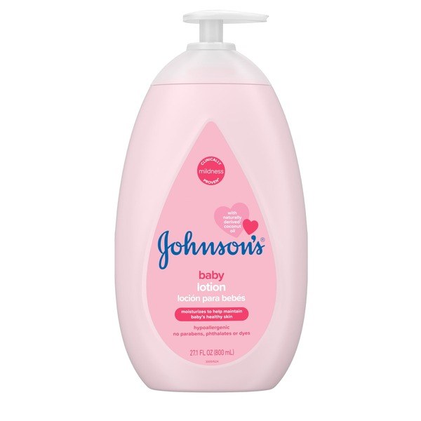 Johnson's Johnson's Moisturizing Pink Baby Body Lotion with Coconut Oil, 27.1 oz - Ingredients View - for Sale in Kenya