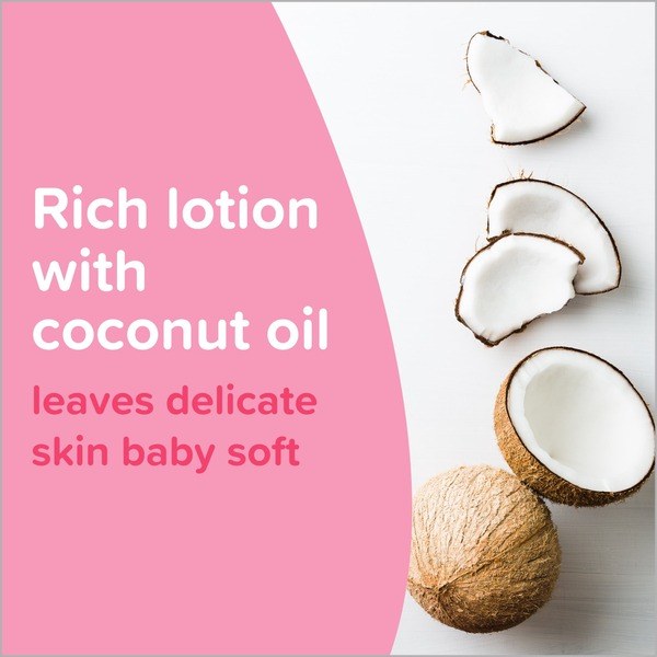 Johnson's Johnson's Moisturizing Pink Baby Body Lotion with Coconut Oil, 27.1 oz - Angle View - for Sale in Kenya