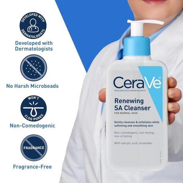 CeraVe CeraVe Renewing SA Cleanser 473ml - Angle View - for Sale in Kenya