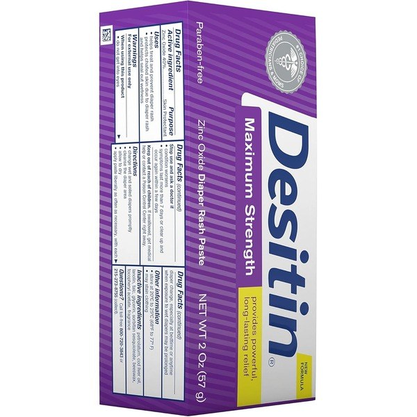 Desitin Desitin Maximum Strength Baby Diaper Rash Cream - Back View - for Sale in Kenya