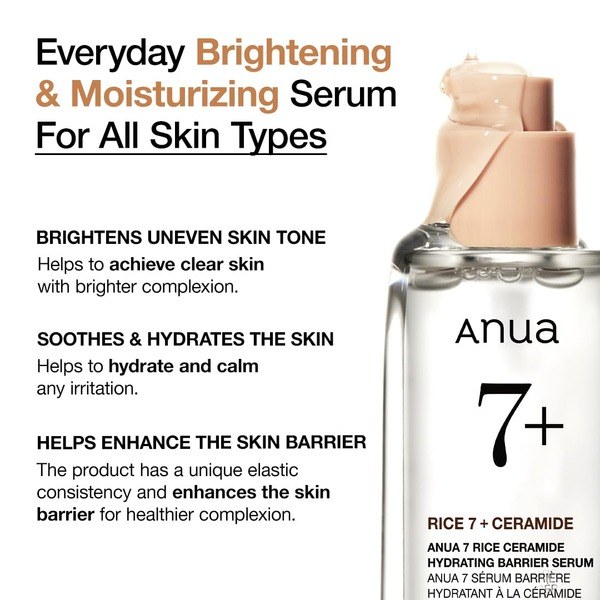 ANUA ANUA RICE CERAMIDE 7 HYDRATING BARRIER SERUM - Ingredients View - for Sale in Kenya