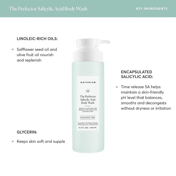 Naturium Naturium The Perfector Salicylic Acid Body Wash - Ingredients View - for Sale in Kenya