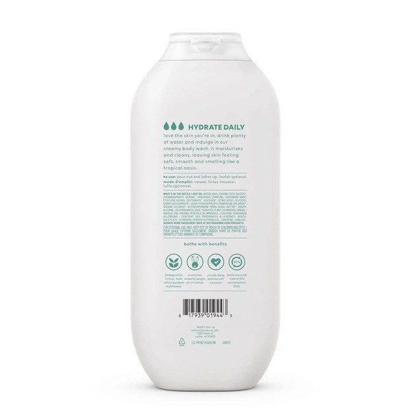 Method Method Body Wash, Hydrating Coconut Milk - Back View - for Sale in Kenya
