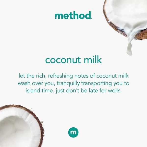 Method Method Body Wash, Hydrating Coconut Milk - Ingredients View - for Sale in Kenya