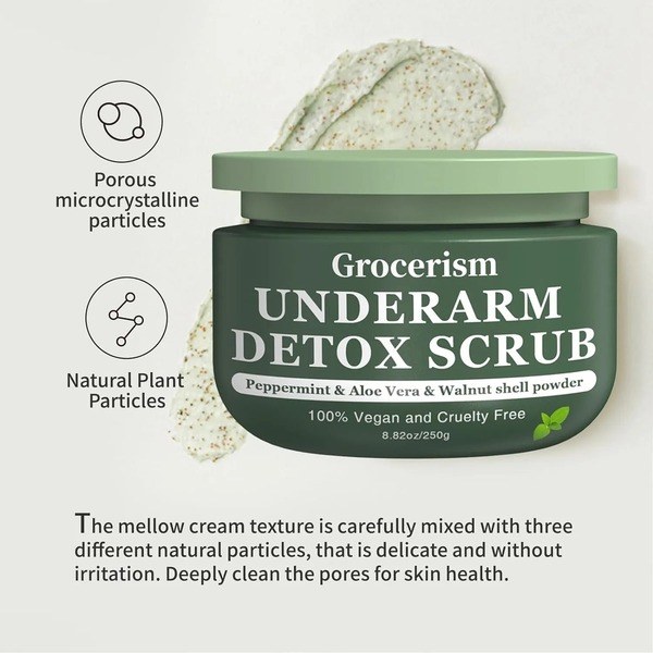 Grocerism Armpit Detox and Body Scrub - Ingredients View - for Sale in Kenya