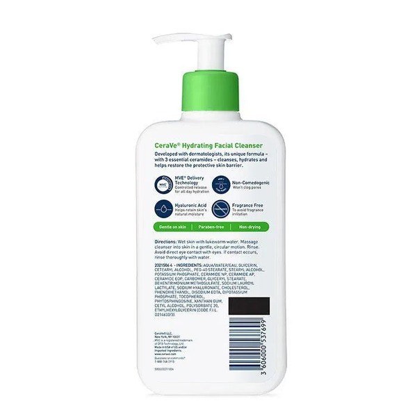 Cerave Cerave Hydrating Cleanser for Normal-to-Dry Skin - Back View - for Sale in Kenya