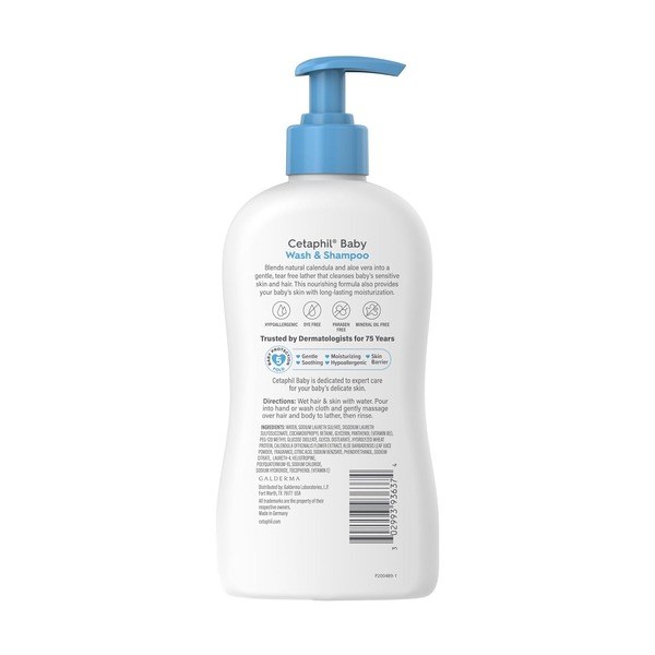 Cetaphil Cetaphil Baby Wash & Shampoo - Ingredients View - for Sale in Kenya