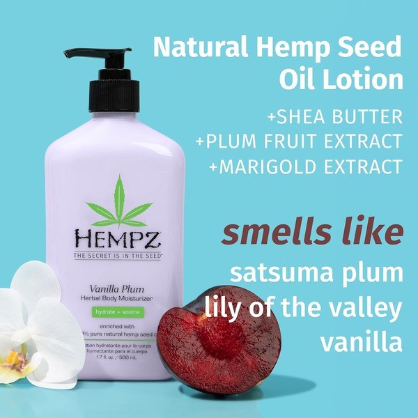 Hempz Hempz Limited Edition Vanilla Plum Body & Hand Lotion - Ingredients View - for Sale in Kenya