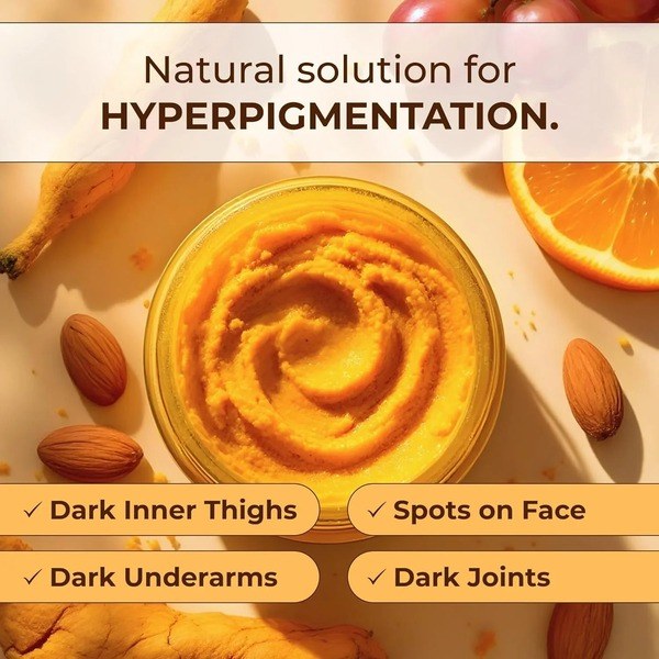 Glo Melanin GLO Melanin Turmeric Scrub for Dark Spots Brightening 110g - Back View - for Sale in Kenya