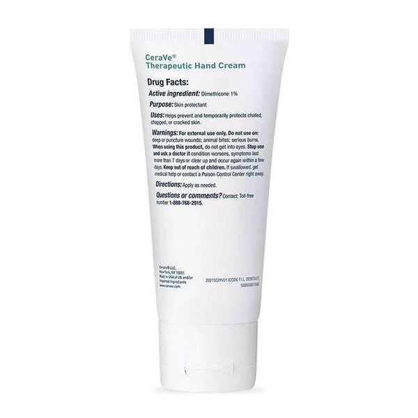 Cerave Cerave Therapeutic Hand Cream for Rough, Cracked Skin - Back View - for Sale in Kenya