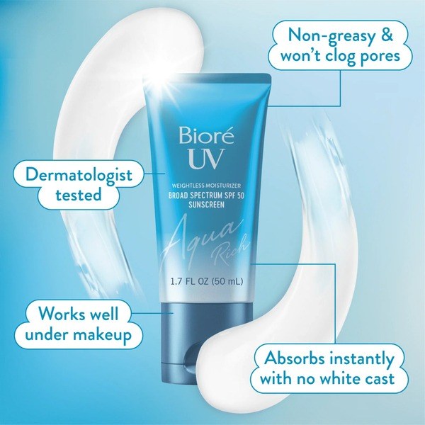 Bioré Biore UV Aqua Rich Sunscreen with SPF 50, 1.7 oz - Ingredients View - for Sale in Kenya