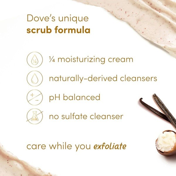 Dove Dove Vanilla Body Scrub - Angle View - for Sale in Kenya